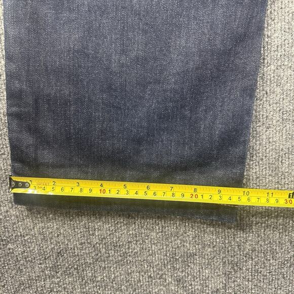 Vintage Y2K Crown Holder Japanese Denim Jeans Embroidered Baggy Street Men 36x32 - Picture 11 of 11